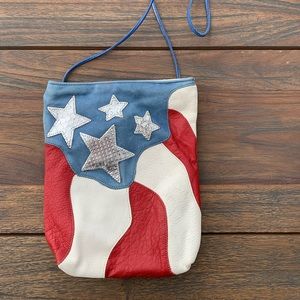 Vintage Carlos Fauchi bag USA leather crossbody